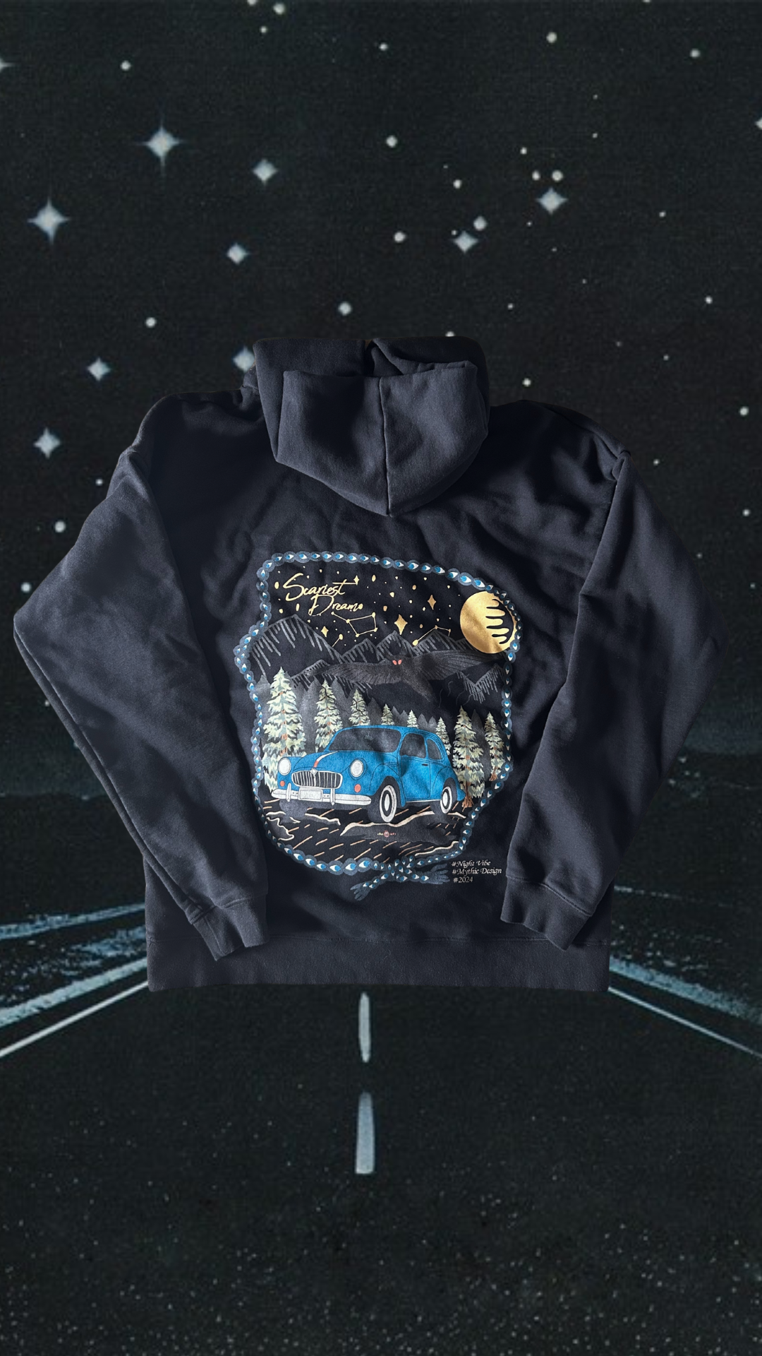 'scariest dream' mothman hoodie