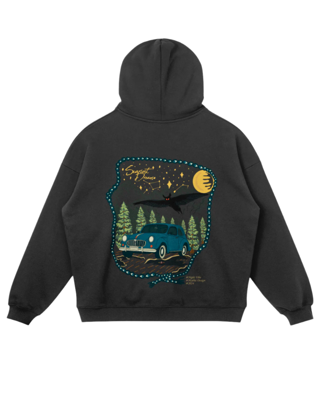'scariest dream' mothman hoodie